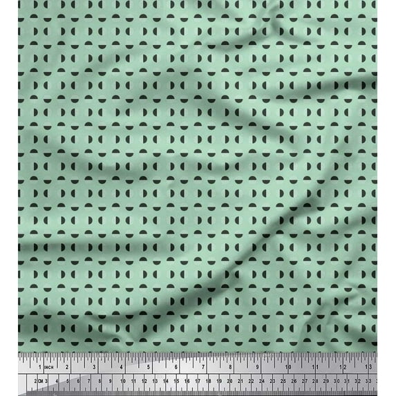 Soimoi Cotton Poplin Fabric Abstract Shirting Printed Craft Fabric by The Yard 56 Inch Wide