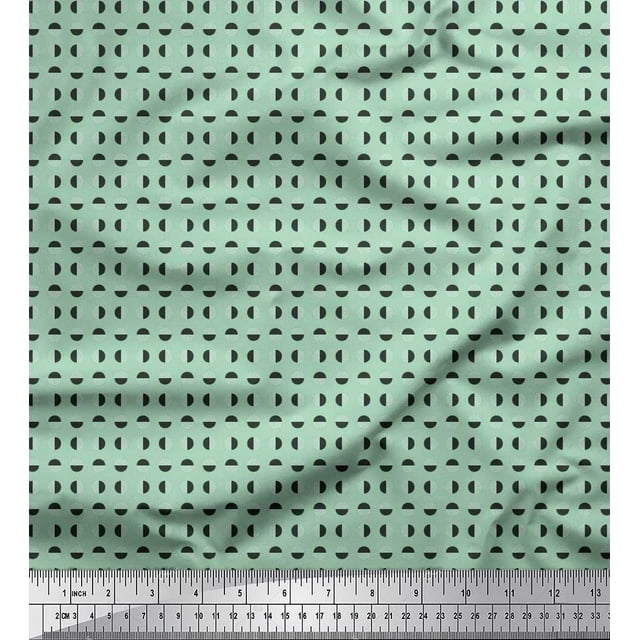 Soimoi Cotton Poplin Fabric Abstract Shirting Printed Craft Fabric by The Yard 42 Inch Wide