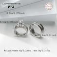 thumbnail image 6 of Couple rings Wedding Ring Set Women Diamond S925 Sterling Silver Man Wedding Bands, 6 of 6