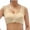 Beige, variant on Women Wirefree Molded Cup Bra Senior Front Closure Full Coverage Support Bra with Posture Enhancing Design XXL Black