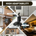 thumbnail image 6 of Black Mechanical Door Stopper for Bottom of Door, Adjustable Height Indoor No Magnetic Door Stop, Heavy Duty Windproof Floor Door Stopper with Screws & Adhesive (2 Way Mount), 6 of 7