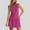 Hot Pink, variant on Ayolanni Above The Knee Beach Dresses for Women Black High Neck Cotton Solid Sleeveless Dresses Junior Dresses L