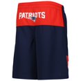 thumbnail image 3 of Youth Mac Jones Navy New England Patriots Player Name & Number Shorts, 3 of 3