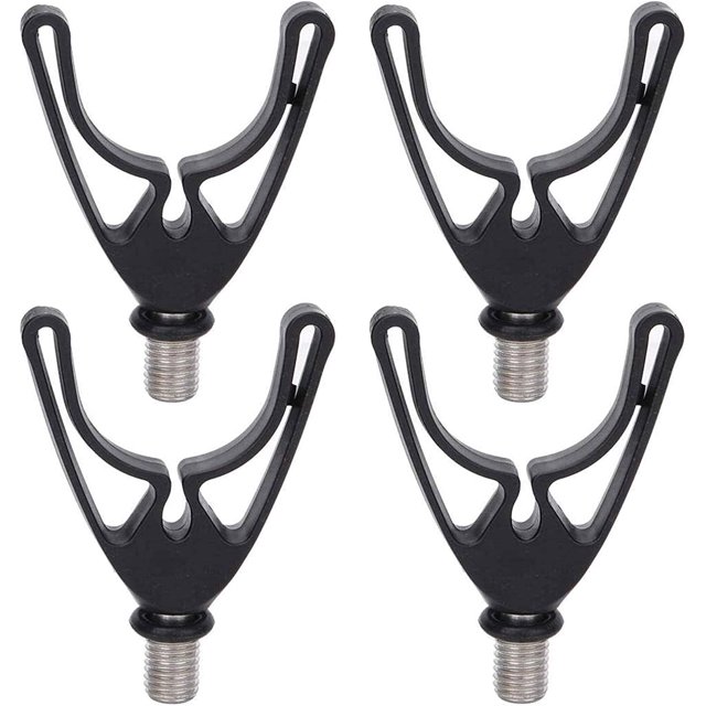 Soporte de barra Soporte de barra de cabeza en U Almohadillas de barra Pesca de cañas de pescar, palos de banco, pesca de agua dulce Carpa, cabeza en U, portacañas Pesca, Grip Pad, 4 Piezas JFHHH pequeña
