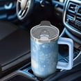 thumbnail image 5 of 30oz Christmas Tree Tumbler with Lid and Straw, Stainless Steel Cup with Handle Snowflakes Travel Mug, Christmas Presents, 5 of 5