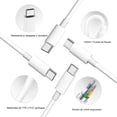 thumbnail image 4 of Cable USB C MORNWELL 100W Negro con Carga Rápida PD 20V 5A para iPhone, Samsung, Macbook, iPad, Goog, 4 of 6