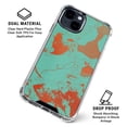 thumbnail image 2 of Skinit Turquoise and Orange Marble iPhone 14 Clear Case, 2 of 4