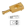 thumbnail image 2 of 6 uds. De sillines de cuerda de puente de guitarra de latón Vintage, accesorios para guitarras eléctricas, 2 of 7