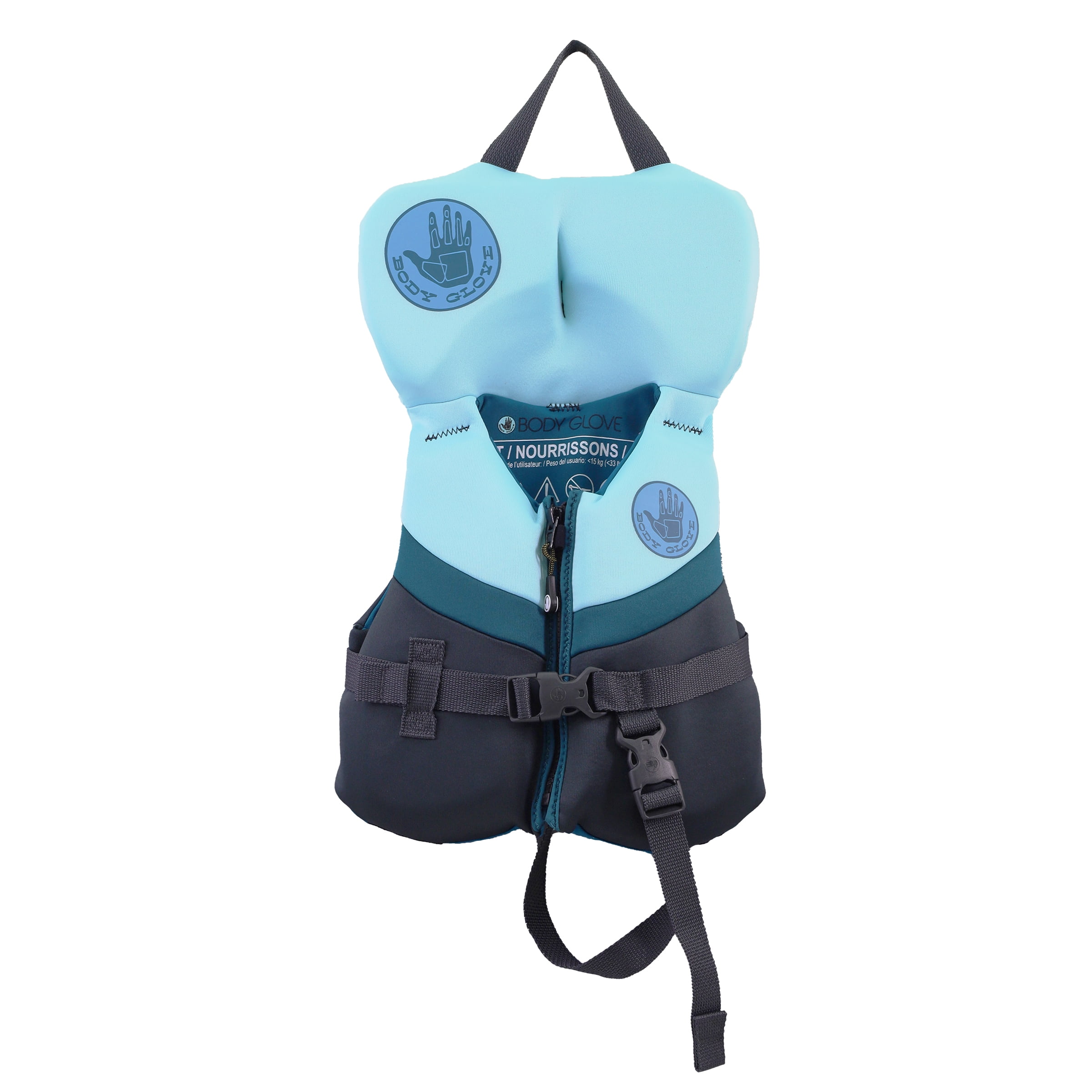 (2 pack) Body Glove Infant's Neoprene PFD Life Jacket and Vest, Boy, 20-30 lbs., Blue