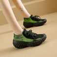 thumbnail image 5 of CatFox Tire Sole Durian Shoes Women Retro Walking Sneakers 2025 New 2.9in Thick Sole Daddy Shoes Lace-Up Air Cushion Lady Girls Height Increase Shoes, 5 of 15