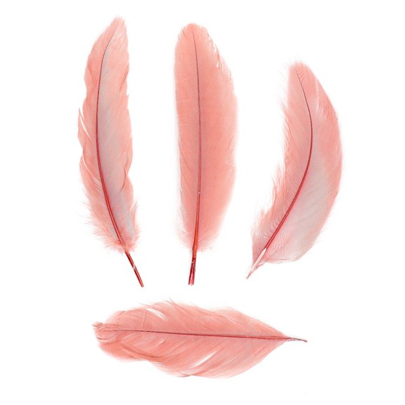 Zucker Feather Products Loose Goose Satinettes Dyed Feathers - 4.5-6" - Rose