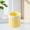 Yellow, variant on Kraoden Mini Desktop Trash Can, Small Plastic Waste Bin for Home Office, Compact Folding Design with Sliding Lid, Convenient and Hygienic Trash Collector