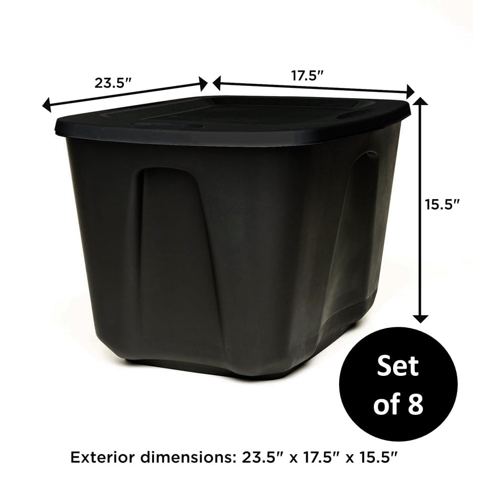 18 gallon storage tote with lid