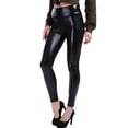 thumbnail image 1 of Leggings de cuero de la mujer espesar el estiramiento caliente Push Up adelgazar Pantalones femeninos Legging Tiempo frío Color sólido Pantalones casuales XL Inevent AP004661-04, 1 of 7