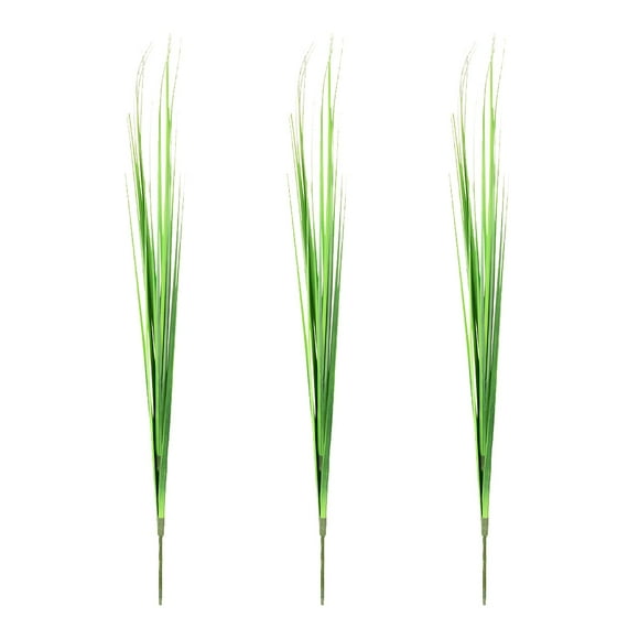 3 unids plantas artificiales artificial cebolla hierba arbustos plantas de arreglo de flores