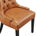 thumbnail image 3 of Modway Regent Solid Wood and Tufted Vegan Leather Dining Chair in Tan, 3 of 8