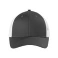 thumbnail image 1 of Top Headwear Low-Profile Snapback Trucker Cap - Grey Steel/White, 1 of 2