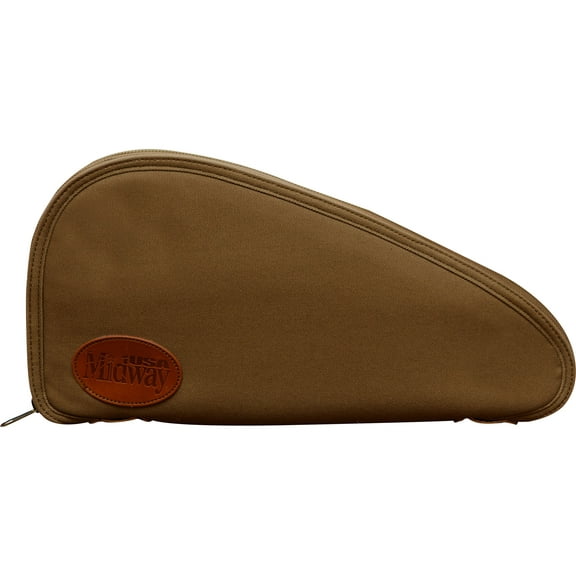 MidwayUSA Deluxe Cotton Canvas Pistol Case Large Dark Khaki