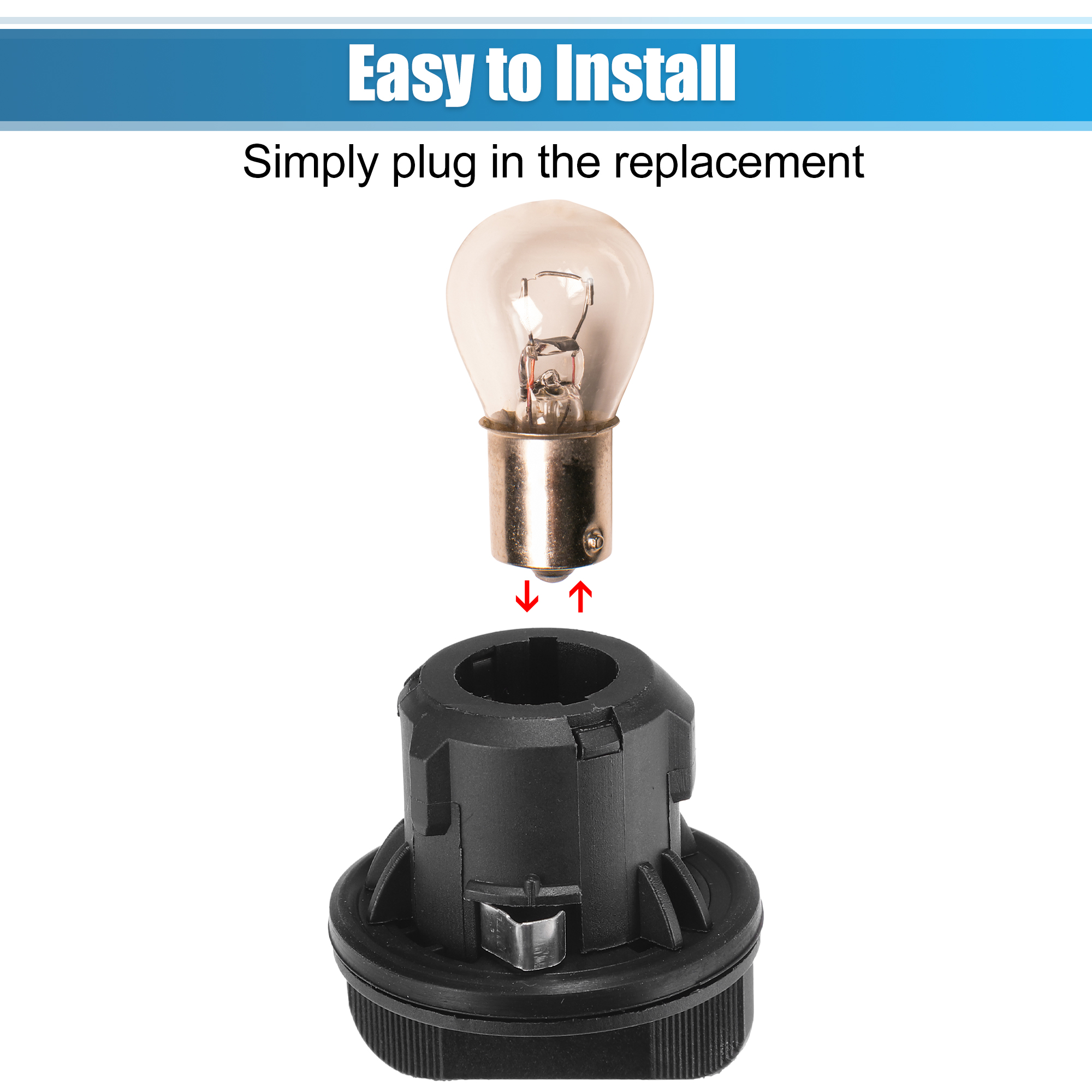 Unique Bargains Turn Signal Light Bulb Socket for VW CADDY for VW TOURAN 2003-2006