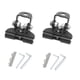 thumbnail image 3 of 2 Pieces Generic LED Light Bar Mounting Brackets Spotlights Hood LED Light Base Hood Mount Light Brackets for Truck SUV Car, 3 of 4