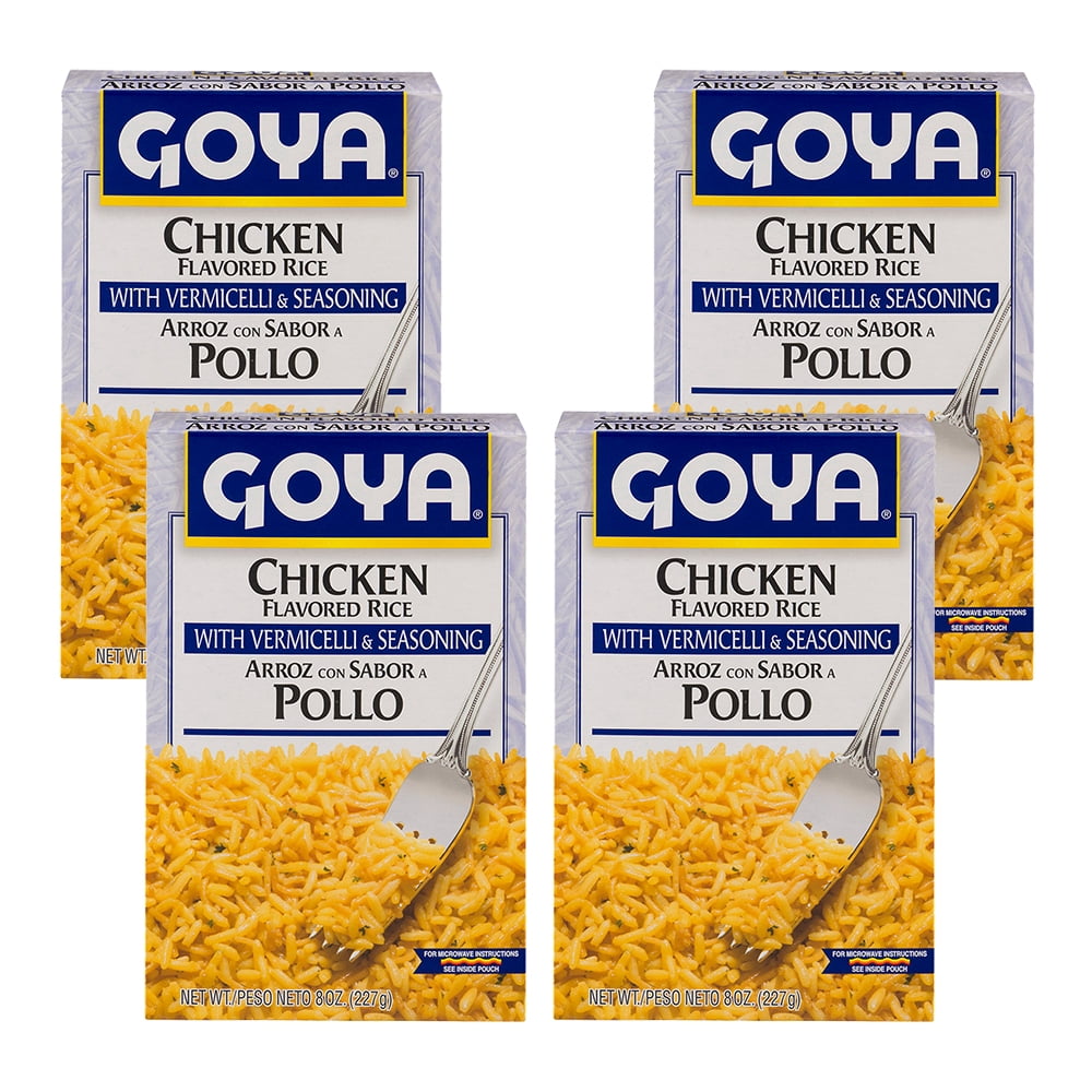 (4 Pack) Goya Chicken Flavored Rice, 8oz