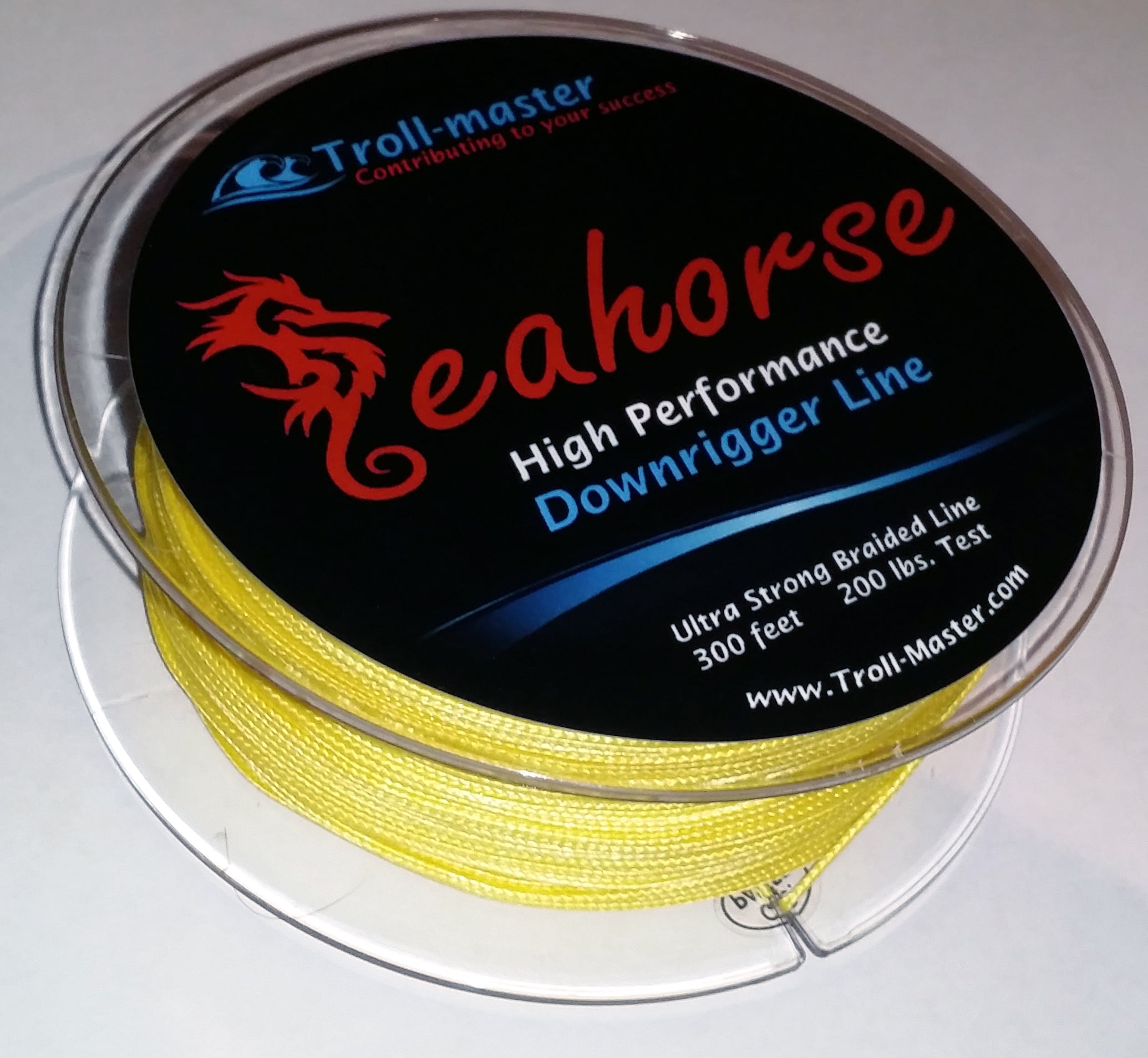 Seahorse High Performance Downrigger Braided Line 200 Lbs Test 300 Feet Spool