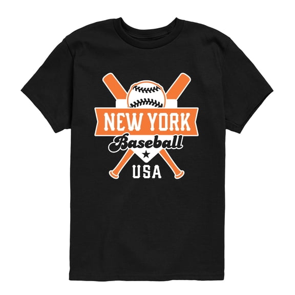 Instant Message - Baseball New York Short Sleeve Graphic T-Shirt