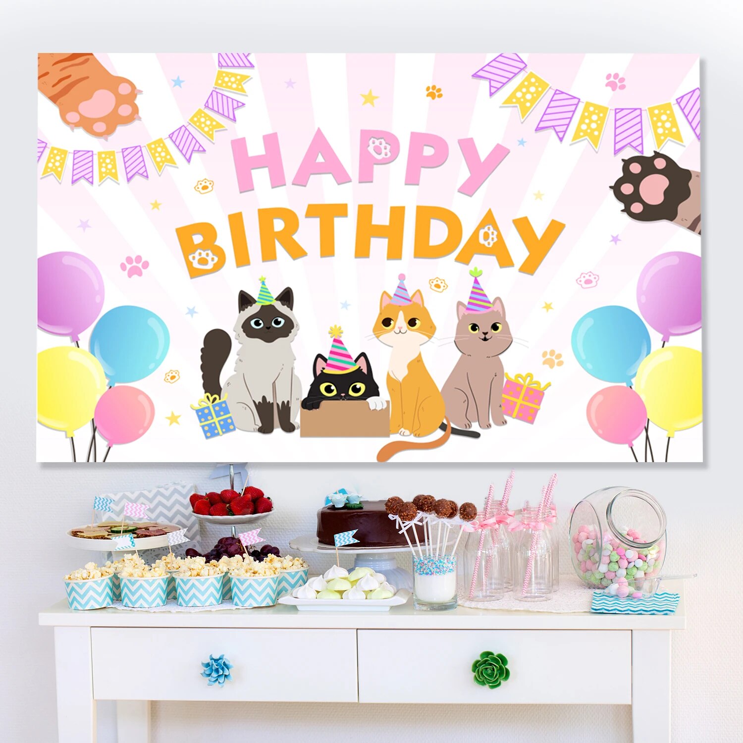 cat-happy-birthday-backdrop-party-decorations-supplies-meow-kitten-photography-background-pet-paw-cartoon-photo-banner-for-lover-walmart-com for Free Printable Cat Birthday Banner Cat Happy Birthday Backdrop Party Decorations Supplies Meow Kitten Photography Background Pet Paw Cartoon Photo Banner for Lover - Walmart.com for Free Printable Cat Birthday Banner