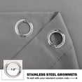 thumbnail image 5 of NICETOWN Blackout Curtains for Small Windows, Thermal Insulated Grommet Window Treatment, Light Blocking Energy Efficient Privacy Drapes for Kitchen Bathroom, Silver Grey, 34"x24", 2 Panels, 5 of 5