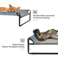 thumbnail image 6 of Veehoo Original Cooling Elevated Dog Bed, Raised Dog Cot with Washable Mesh, Large, Black Silver, 6 of 9