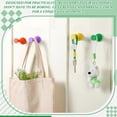 thumbnail image 3 of 6 Pack Rainbow Wall Hooks Colorful Coat Hanger Cute Wood Adhesive Coat Hook Pushpin Shape Decorative Hooks for Classroom Bedroom Nursery Keys Hats Hanging Rack, 3 of 3