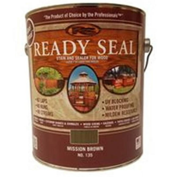 Ready Seal 7966237 1 gal Exterior Wood Stain & Sealer&#44; Mission Brown