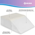thumbnail image 5 of Ebung Leg Elevation Memory Foam Pillow | Elevating High Density Foam Wedge with Washable Cover | 24" (L) x 21" (W) x 8" (H), 5 of 8