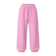 thumbnail image 5 of Guluxicc Women's Wide Leg Sweatpants with Pockets Drawstring Elastic Waist Solid Casual Sweatpants for Everyday Fall Winter, 5 of 5