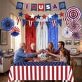 thumbnail image 4 of Tumao 4th of July Decorations American Flag Backdrop Streamers Patriotic Hanging Banner Patriotic Decorations 4th of July Party Supplies for Independence Day, Memorial Day, 4 of 6
