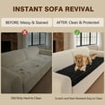 thumbnail image 3 of OHSIO Couch Cover for Pets, Non-Slip Fuzzy Sofa Slipcover, Washable Soft Sofa Protector for Couch Sofa and Sectional (Black, 27.6'' x 63''), 3 of 9