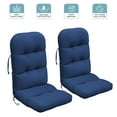 thumbnail image 1 of ATR ART to REAL 2 PCS Indoor or Outdoor Adirondack Chair Cushions,Thickened Rocking Chair Cushions,Navy Blue, 1 of 14