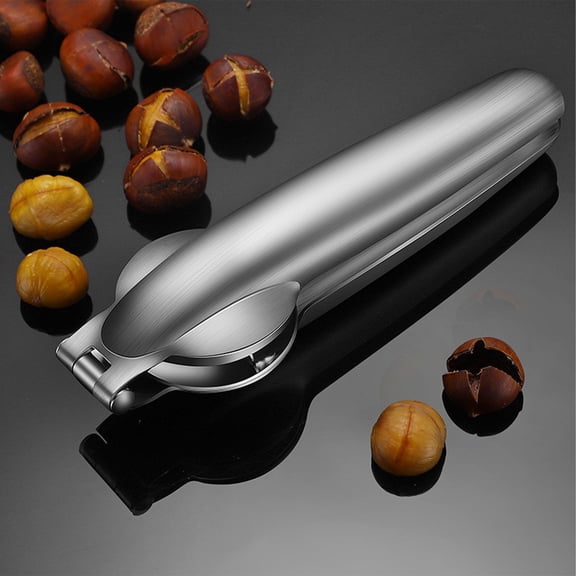 Nut Cracker, Heavy Duty Stainless Steel, Ergonomic Kitchen Tool, for Walnuts and Chestnuts, Modern Design, Essential Kitchen Gadget