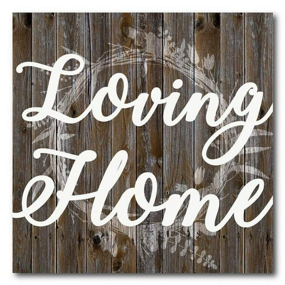 Courtside Market WEB-FF984-24x24 24 x 24 in. Loving Home Gallery-Wrapped Canvas Wall Art
