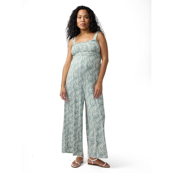 Ingrid & Isabel For Every Belly Maternity Smocked Jumpsuit, Size S-XXL