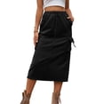 thumbnail image 1 of Falda Con Cordón Falda de carga para mujer Falda de jeans de cintura alta Traje diario de chica picante (Negro L) Ygjytge para Mujer Negro T XXL, 1 of 7