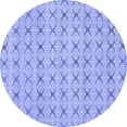 thumbnail image 1 of Ahgly Company Machine Washable Indoor Round Abstract Blue Modern Area Rugs, 8' Round, 1 of 4