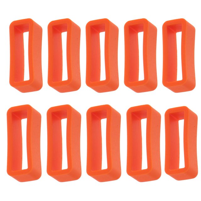 Conector Hugo 10 Uds silicona Sport Loop retenedor hebilla naranja