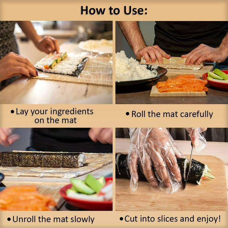 Latady Sushi Making Kit for Beginners Bamboo Sushi Making Tool