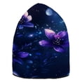 thumbnail image 2 of BZSMCE Winter Beanie Hats Warm Cozy Cap Starry Blossom Pattern, 2 of 7