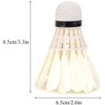 thumbnail image 5 of Badminton Shuttlecocks, 12 Piece Practice Badminton Shuttlecocks Feathers White Outdoor, 5 of 5