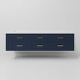 thumbnail image 5 of Castor 72 in W Blue Double Bath Vanity and White Quartz Top, 5 of 11