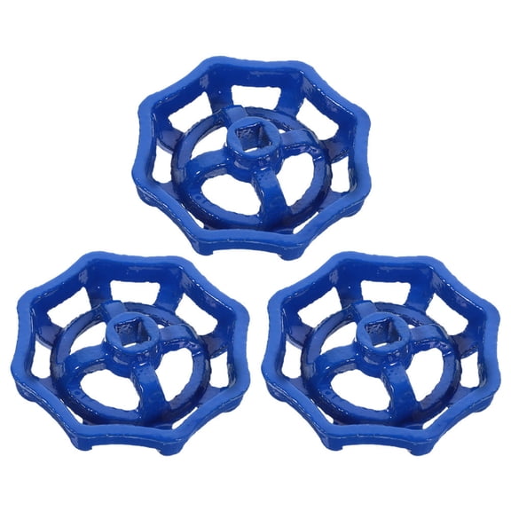 COMPUKAS 3-Pack Outdoor Faucet Valve Wheel Handles Steel Replacement for Garden Hose Control