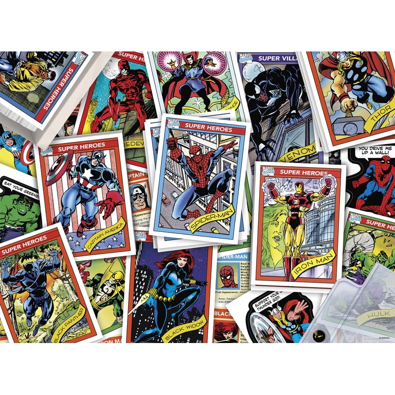 Buffalo Games 1000-Piece Marvel Trading Cards Interlocking Jigsaw