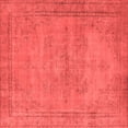 thumbnail image 1 of Ahgly Company Indoor Square Oriental Red Industrial Area Rugs, 7' Square, 1 of 4